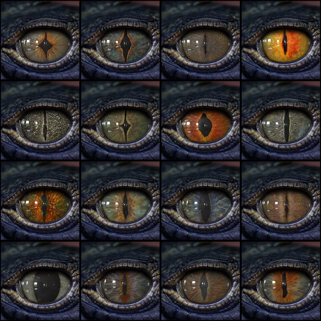 Creature Eyes 3D Model – PBR Low-Poly Eye Bundle, FBX - View 2