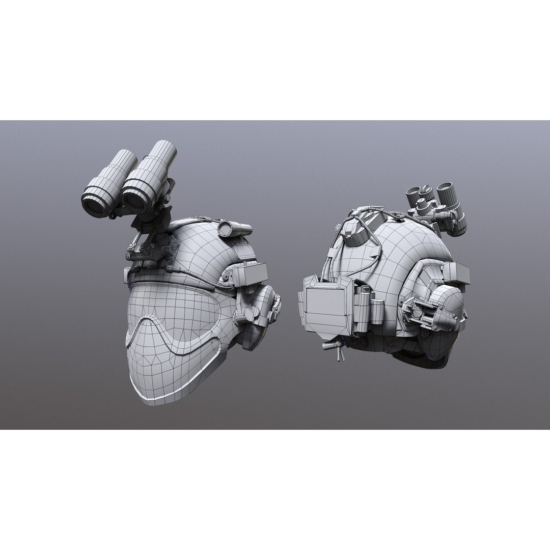 Tactical Helmet 3D Model – Low Poly Game-Ready PBR Asset, FBX & OBJ - View 44