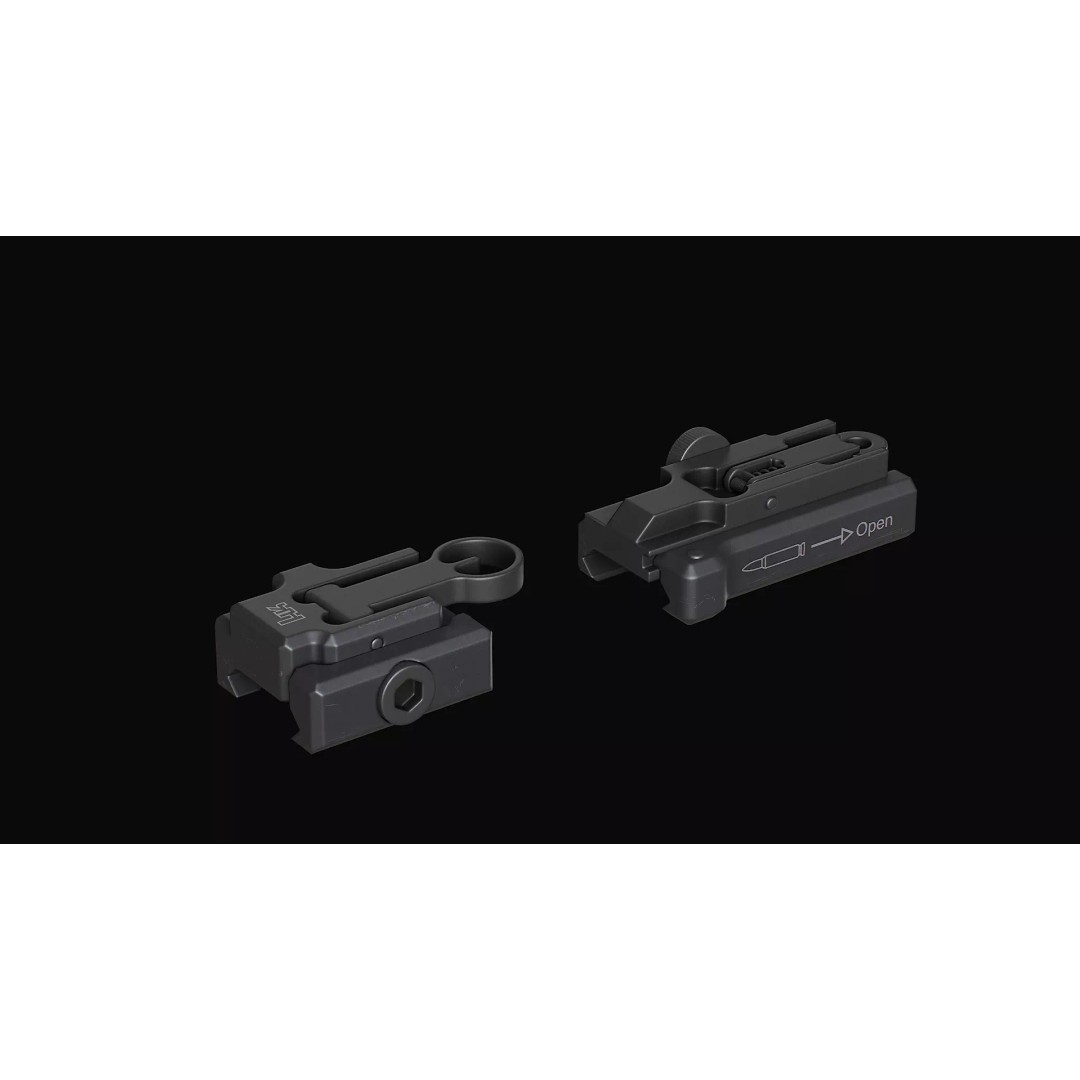 HK Iron Sights 3D Model – Low Poly Military Gun Asset, FBX, OBJ, Blender - View 13
