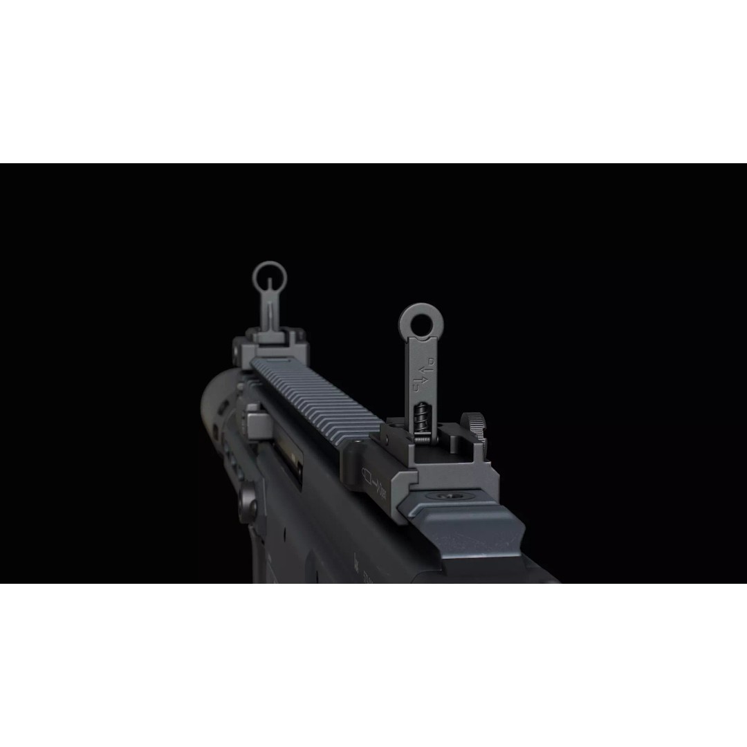 HK Iron Sights 3D Model – Low Poly Military Gun Asset, FBX, OBJ, Blender - View 15