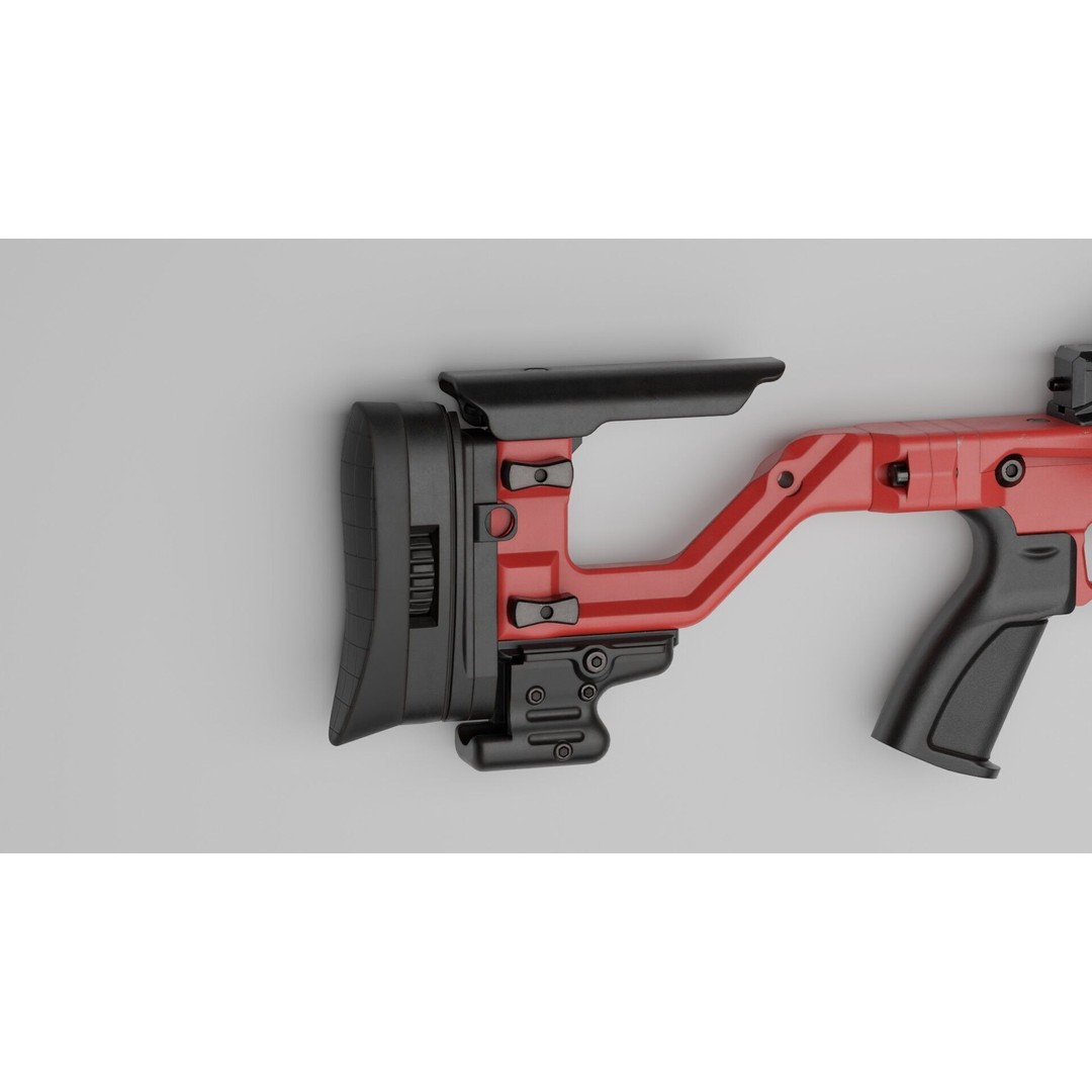 Accuracy International AT-XC 3D Model – Low Poly Game Asset, FBX - View 12