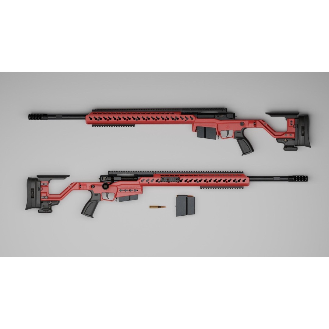 Accuracy International AT-XC 3D Model – Low Poly Game Asset, FBX - View 3