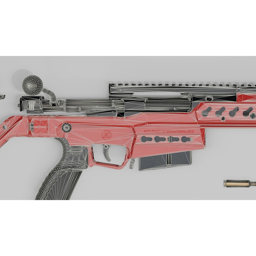 Accuracy International AT-XC 3D Model – Low Poly Game Asset, FBX - View 30