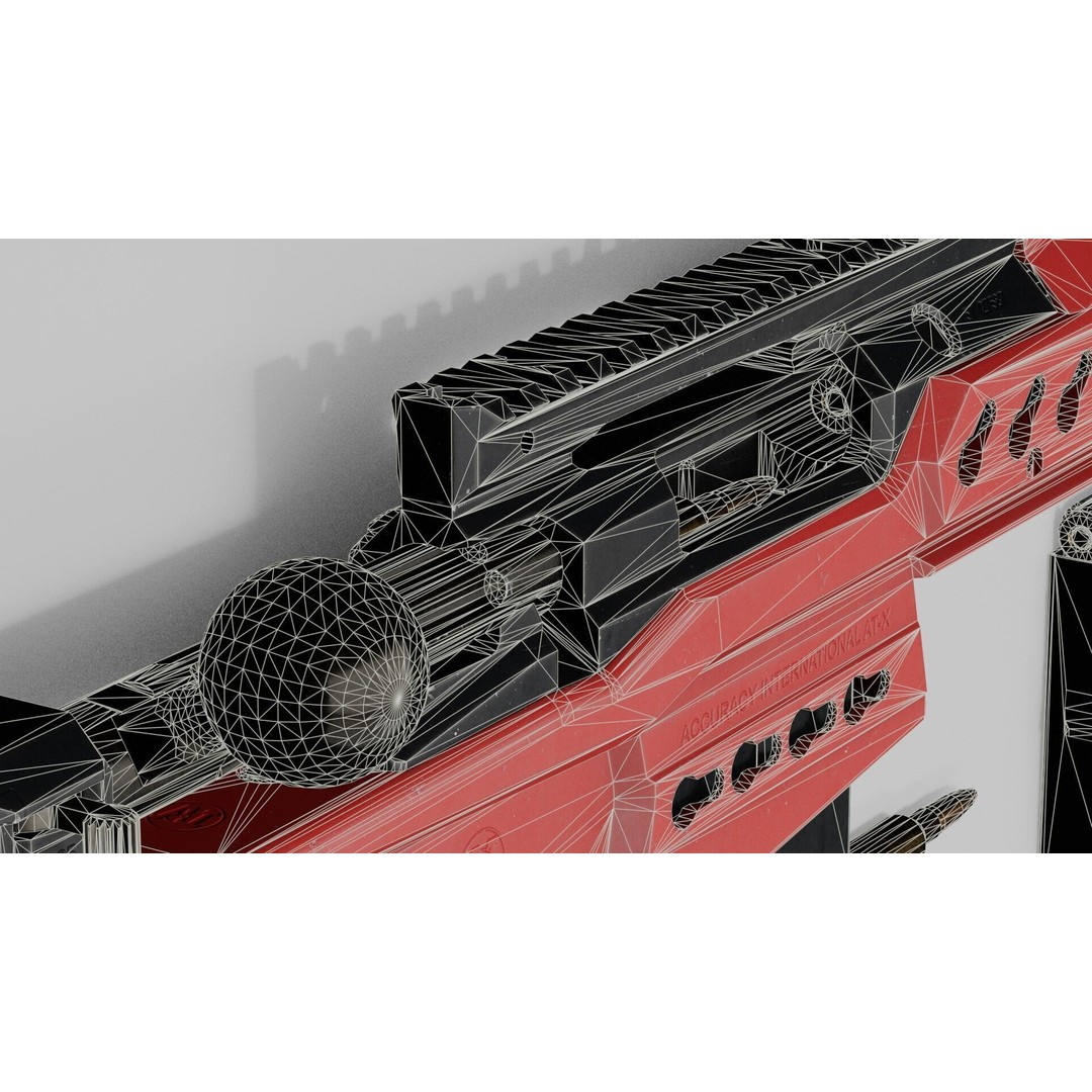 Accuracy International AT-XC 3D Model – Low Poly Game Asset, FBX - View 34