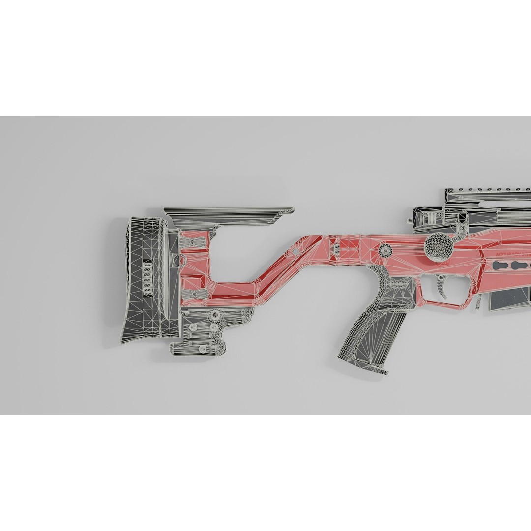 Accuracy International AT-XC 3D Model – Low Poly Game Asset, FBX - View 35