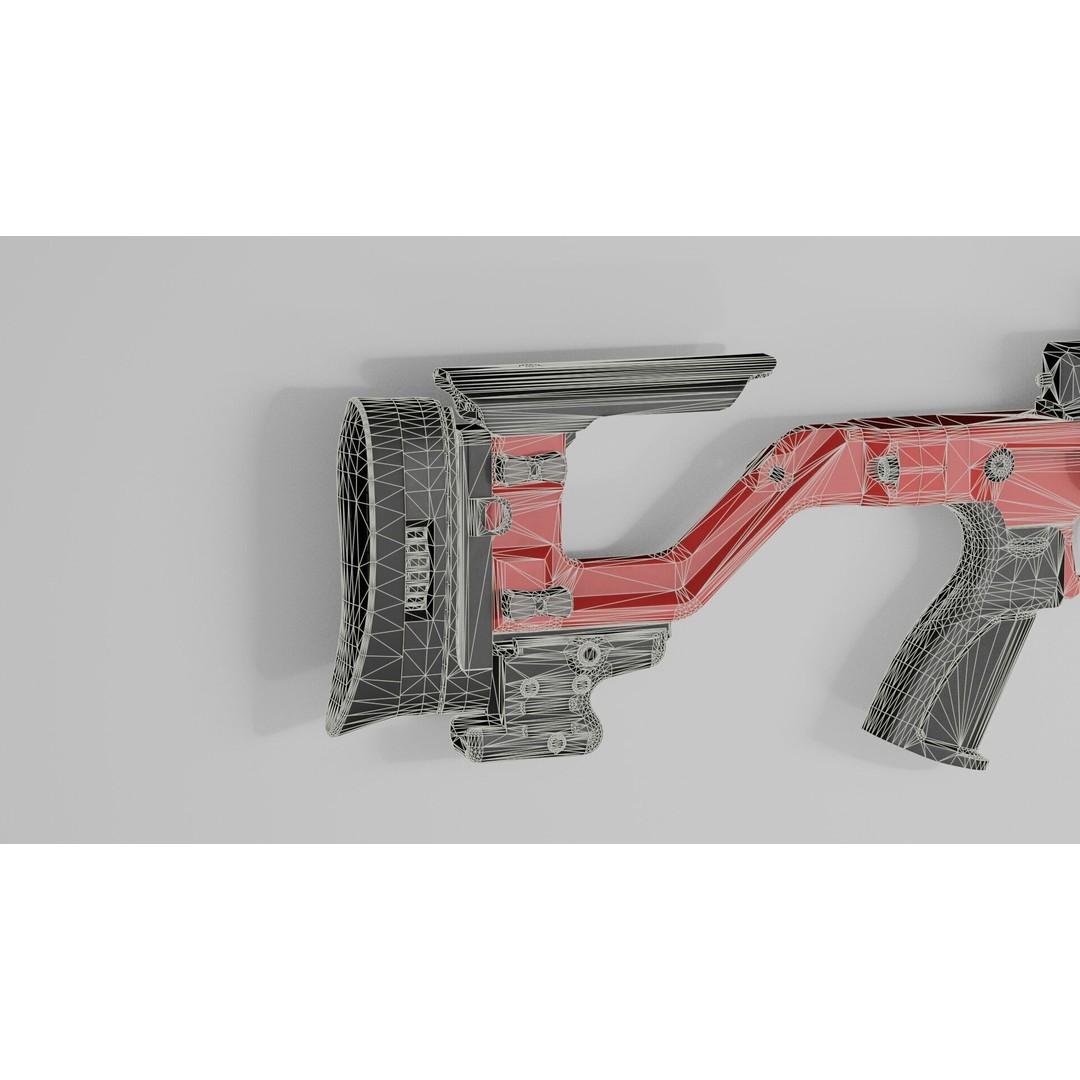 Accuracy International AT-XC 3D Model – Low Poly Game Asset, FBX - View 37