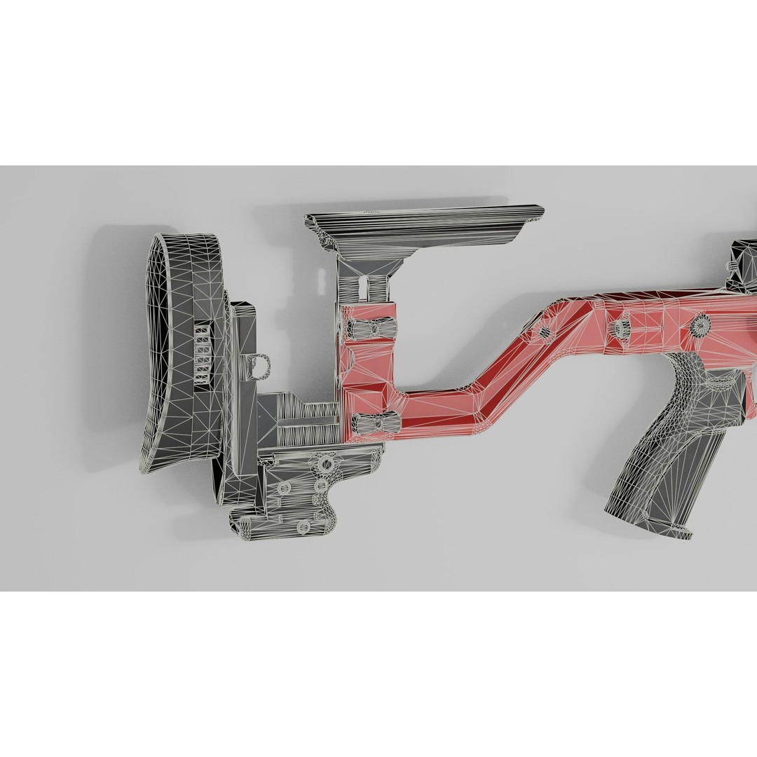 Accuracy International AT-XC 3D Model – Low Poly Game Asset, FBX - View 38