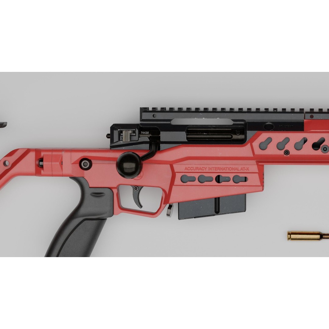 Accuracy International AT-XC 3D Model – Low Poly Game Asset, FBX - View 4