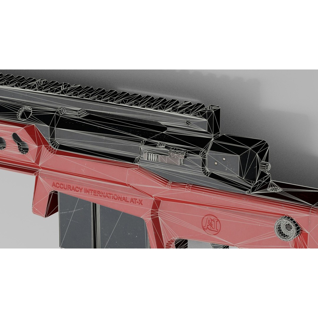 Accuracy International AT-XC 3D Model – Low Poly Game Asset, FBX - View 42