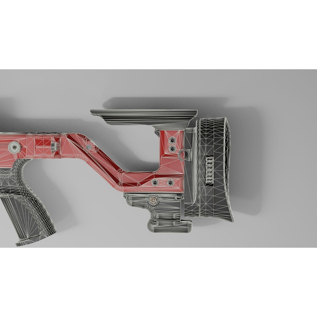 Accuracy International AT-XC 3D Model – Low Poly Game Asset, FBX - View 44