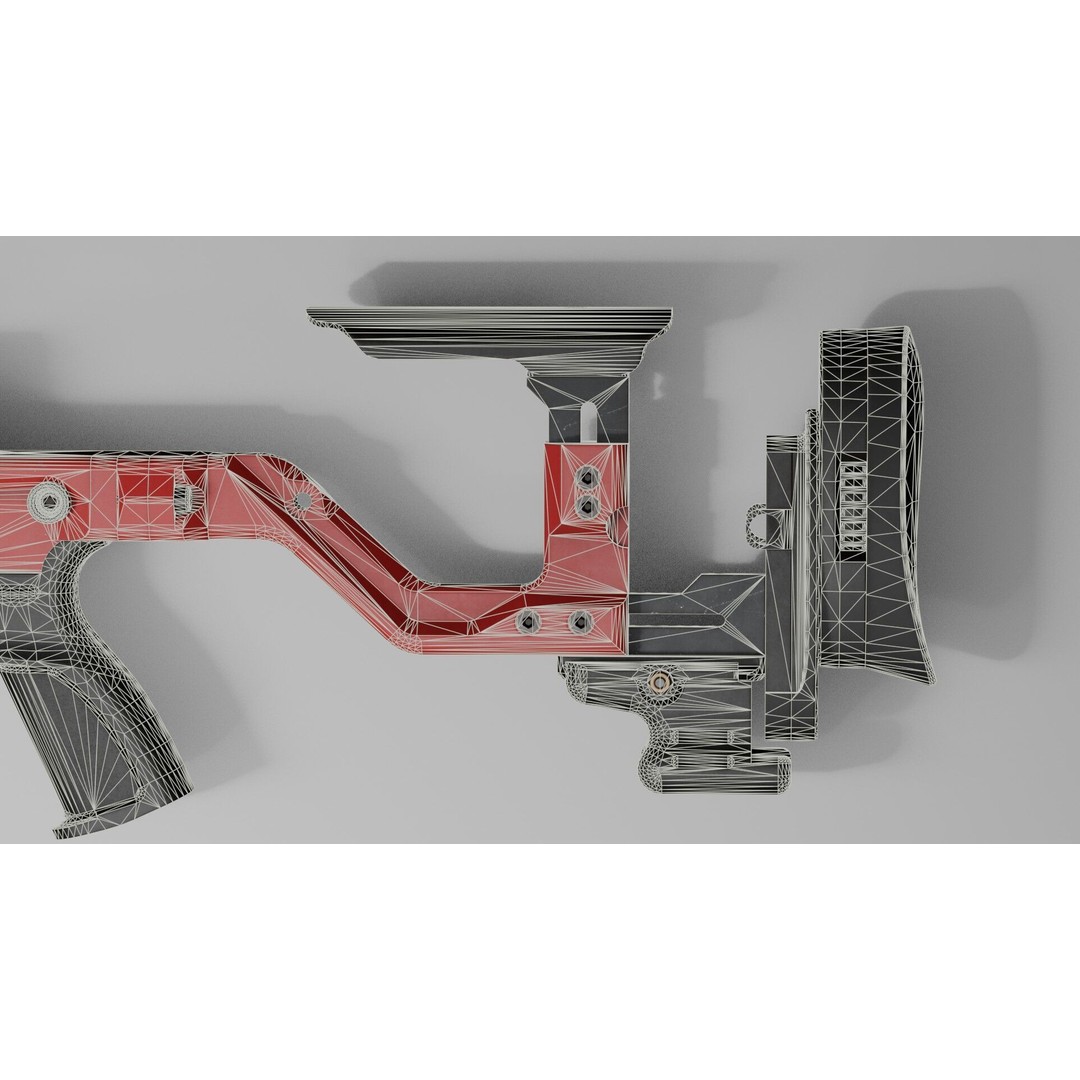 Accuracy International AT-XC 3D Model – Low Poly Game Asset, FBX - View 45