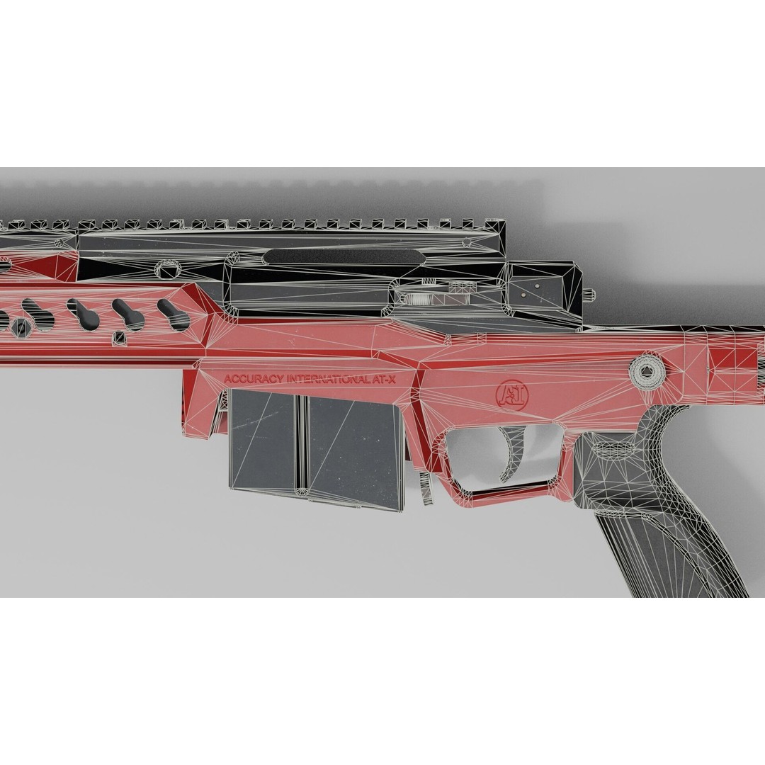Accuracy International AT-XC 3D Model – Low Poly Game Asset, FBX - View 46