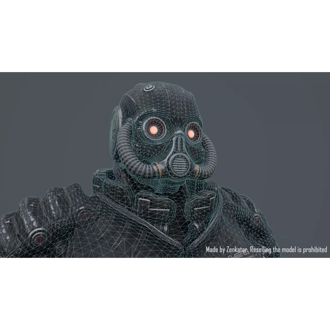 Juggernaut Robot 3D Model – Low Poly Game-Ready Character, FBX - View 15