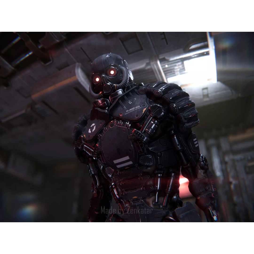 Juggernaut Robot 3D Model – Low Poly Game-Ready Character, FBX - View 2