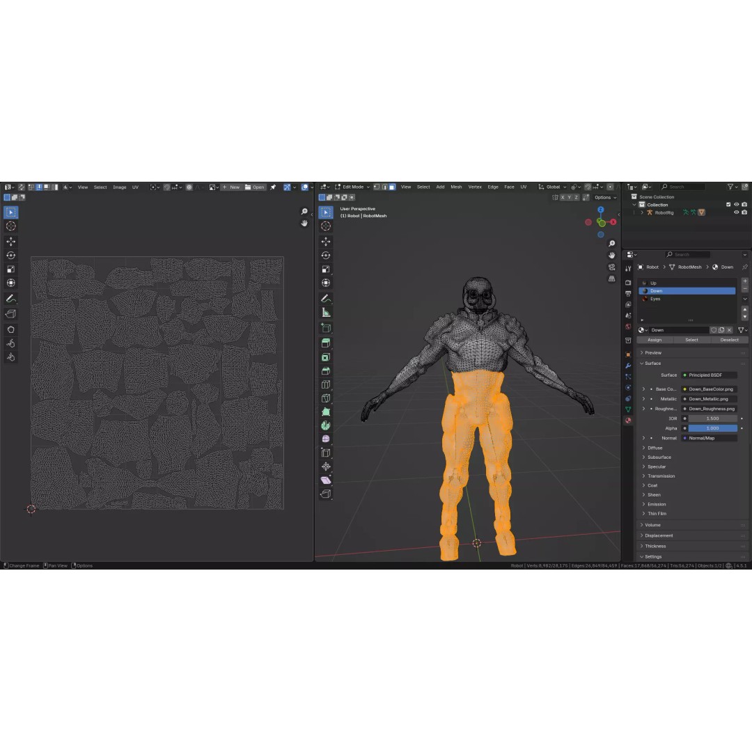 Juggernaut Robot 3D Model – Low Poly Game-Ready Character, FBX - View 22