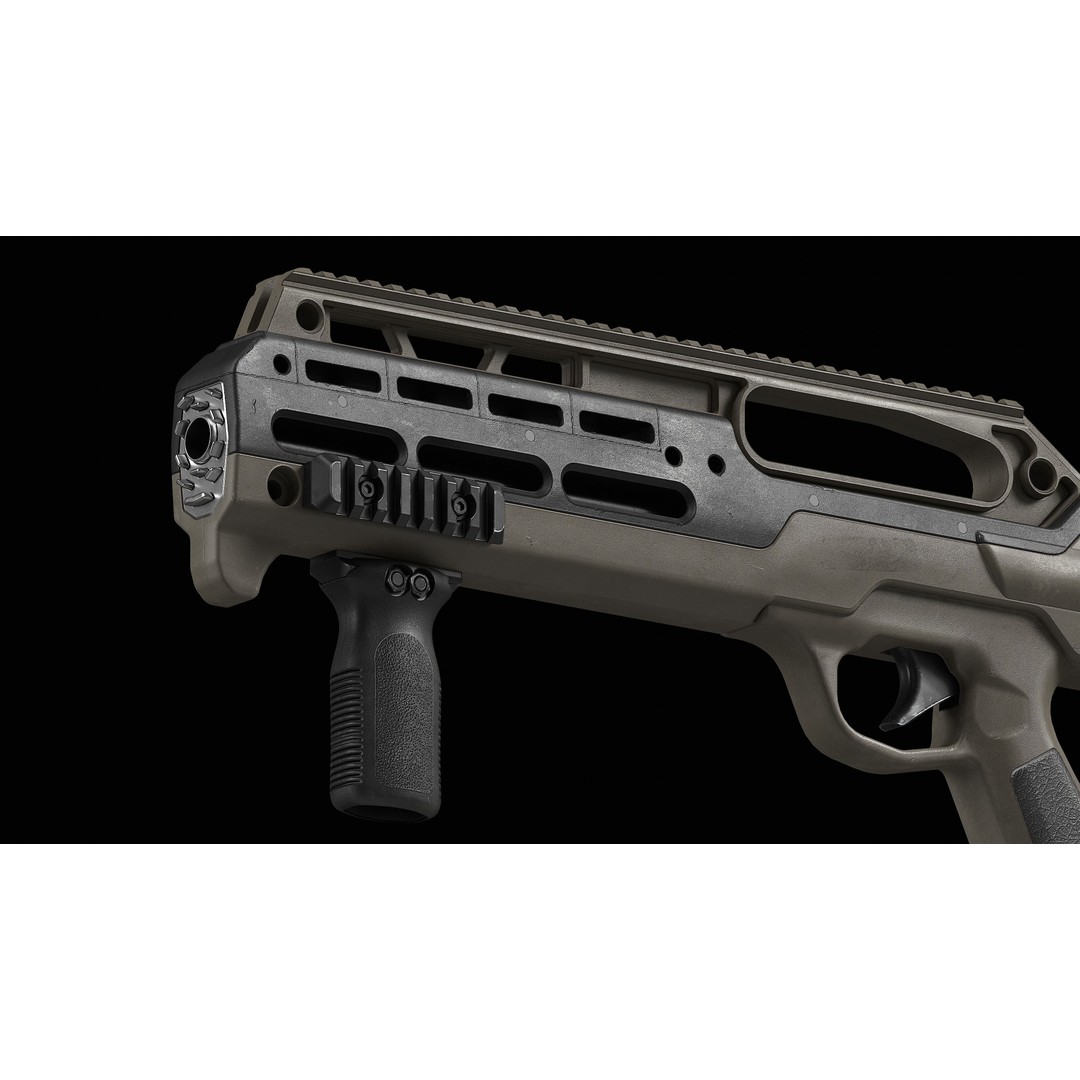 D12 Shotgun 3D Model – Low Poly Game-Ready Asset, FBX, OBJ, Blend - View 10