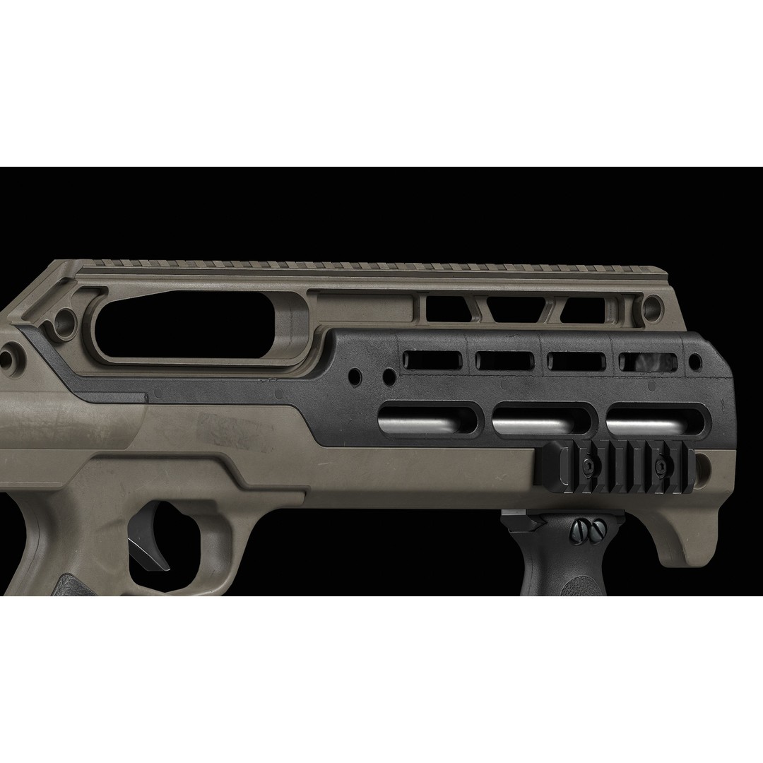 D12 Shotgun 3D Model – Low Poly Game-Ready Asset, FBX, OBJ, Blend - View 11