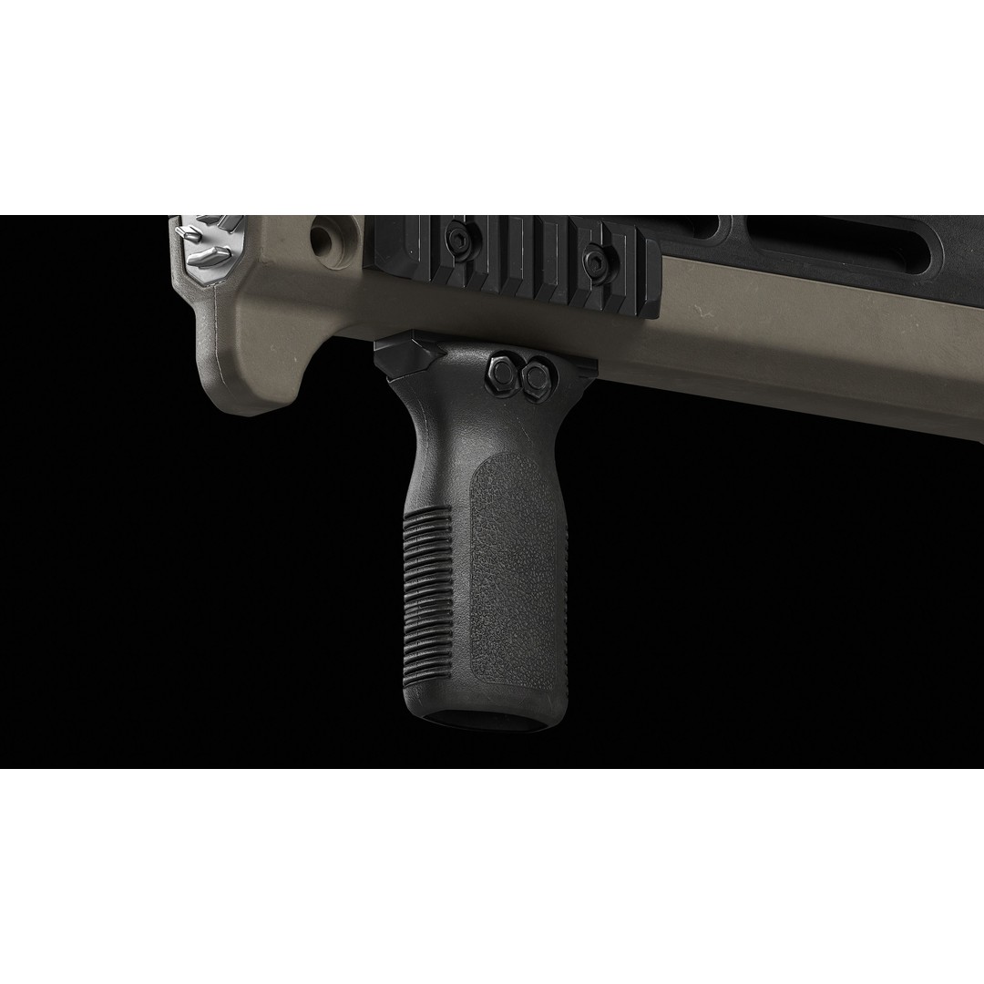 D12 Shotgun 3D Model – Low Poly Game-Ready Asset, FBX, OBJ, Blend - View 15