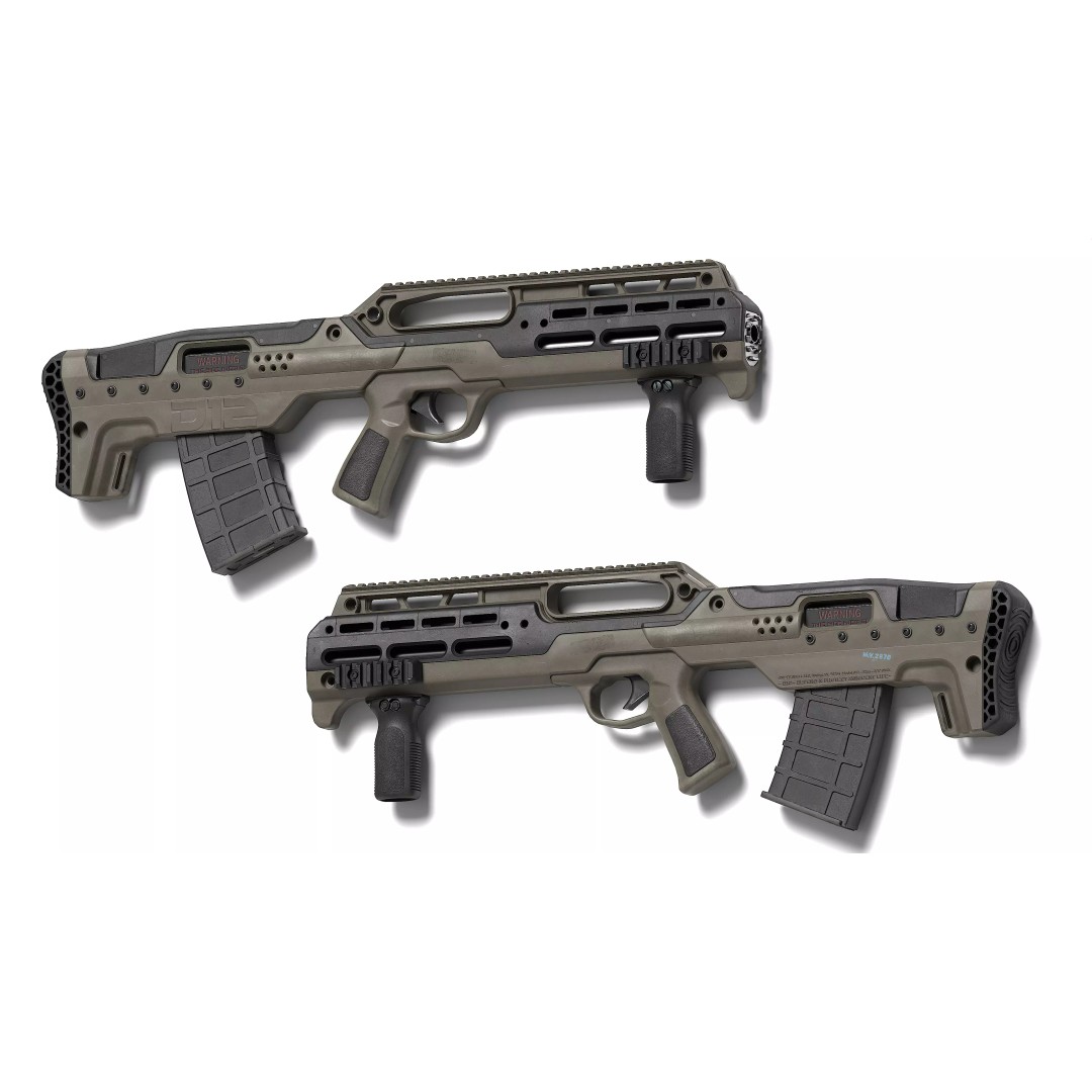 D12 Shotgun 3D Model – Low Poly Game-Ready Asset, FBX, OBJ, Blend - View 2