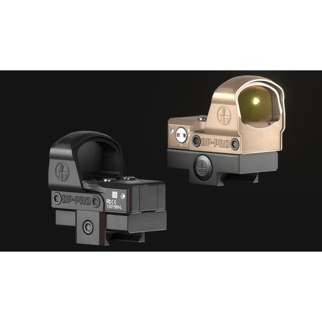 Leupold DeltaPoint Pro 3D Model – Low Poly Reddot Optic Sight, FBX & OBJ - View 4