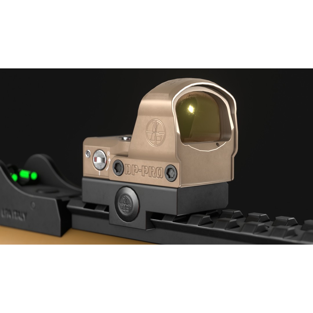 Leupold DeltaPoint Pro 3D Model – Low Poly Reddot Optic Sight, FBX & OBJ - View 7