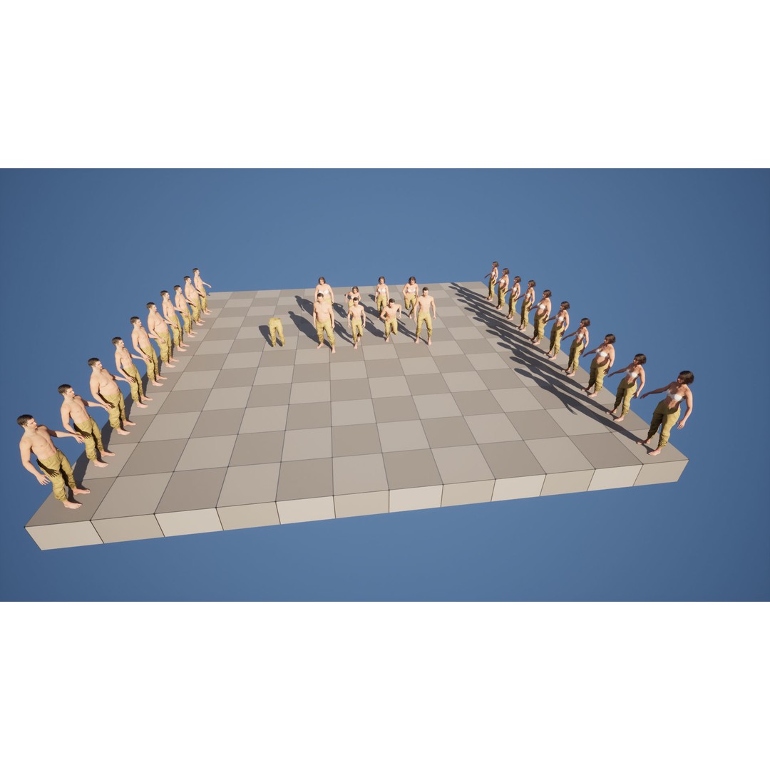 Pants 198 3D Model – Rigged Low-Poly Clothing for Metahumans, FBX & Blender - View 10