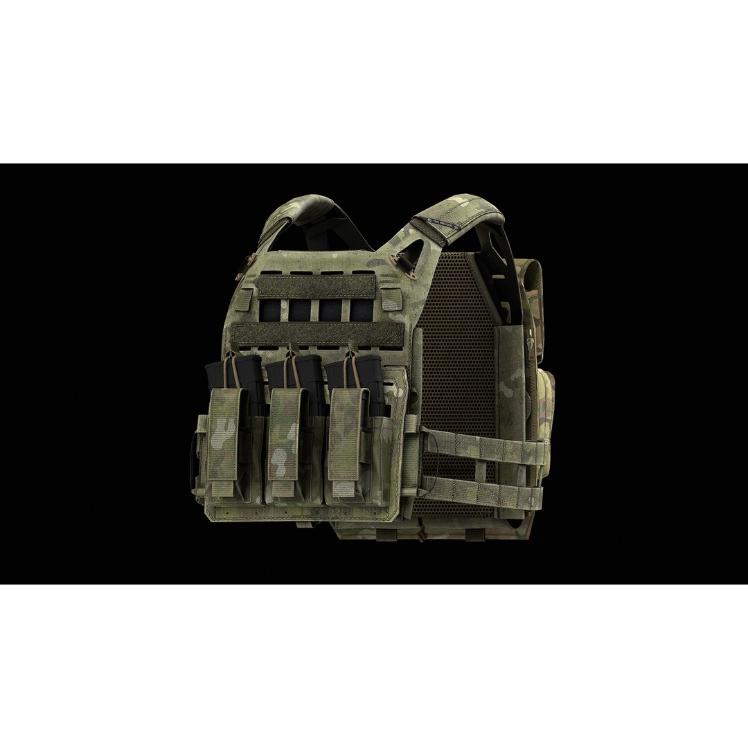Crye Precision AirLite SPC V1 V2 V3 3D Model – Low Poly Game Asset, FBX, PBR