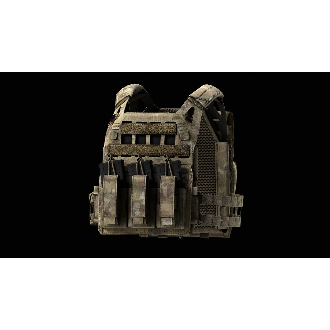 Crye Precision AirLite SPC V1 V2 V3 3D Model – Low Poly Game Asset, FBX, PBR - View 10