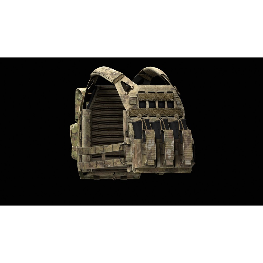 Crye Precision AirLite SPC V1 V2 V3 3D Model – Low Poly Game Asset, FBX, PBR - View 13