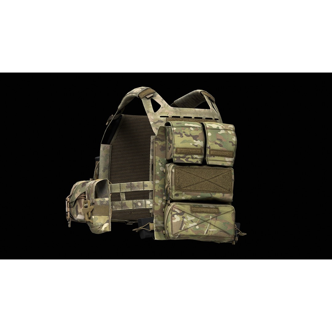Crye Precision AirLite SPC V1 V2 V3 3D Model – Low Poly Game Asset, FBX, PBR - View 18