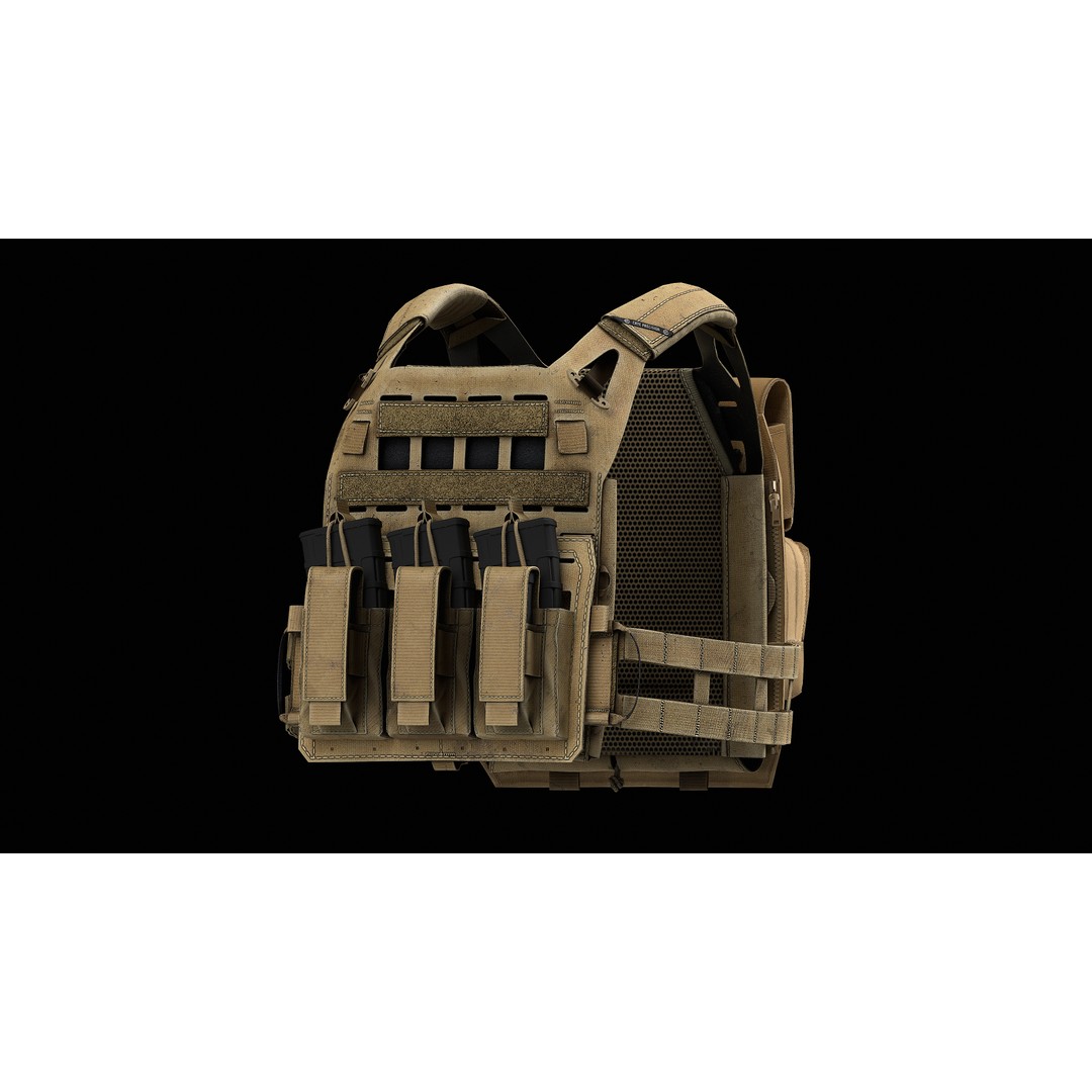 Crye Precision AirLite SPC V1 V2 V3 3D Model – Low Poly Game Asset, FBX, PBR - View 31