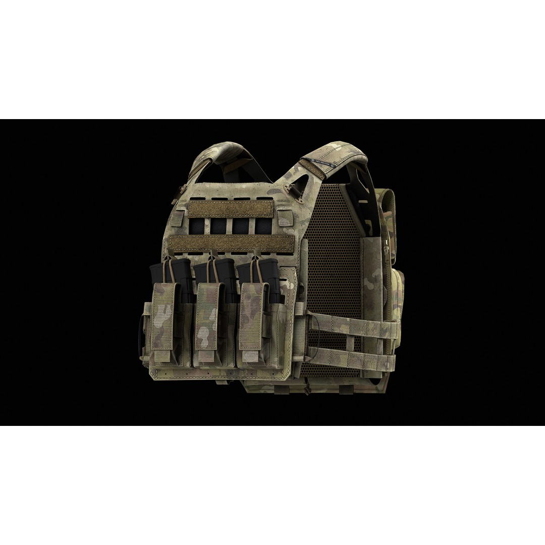 Crye Precision AirLite SPC V1 V2 V3 3D Model – Low Poly Game Asset, FBX, PBR - View 32