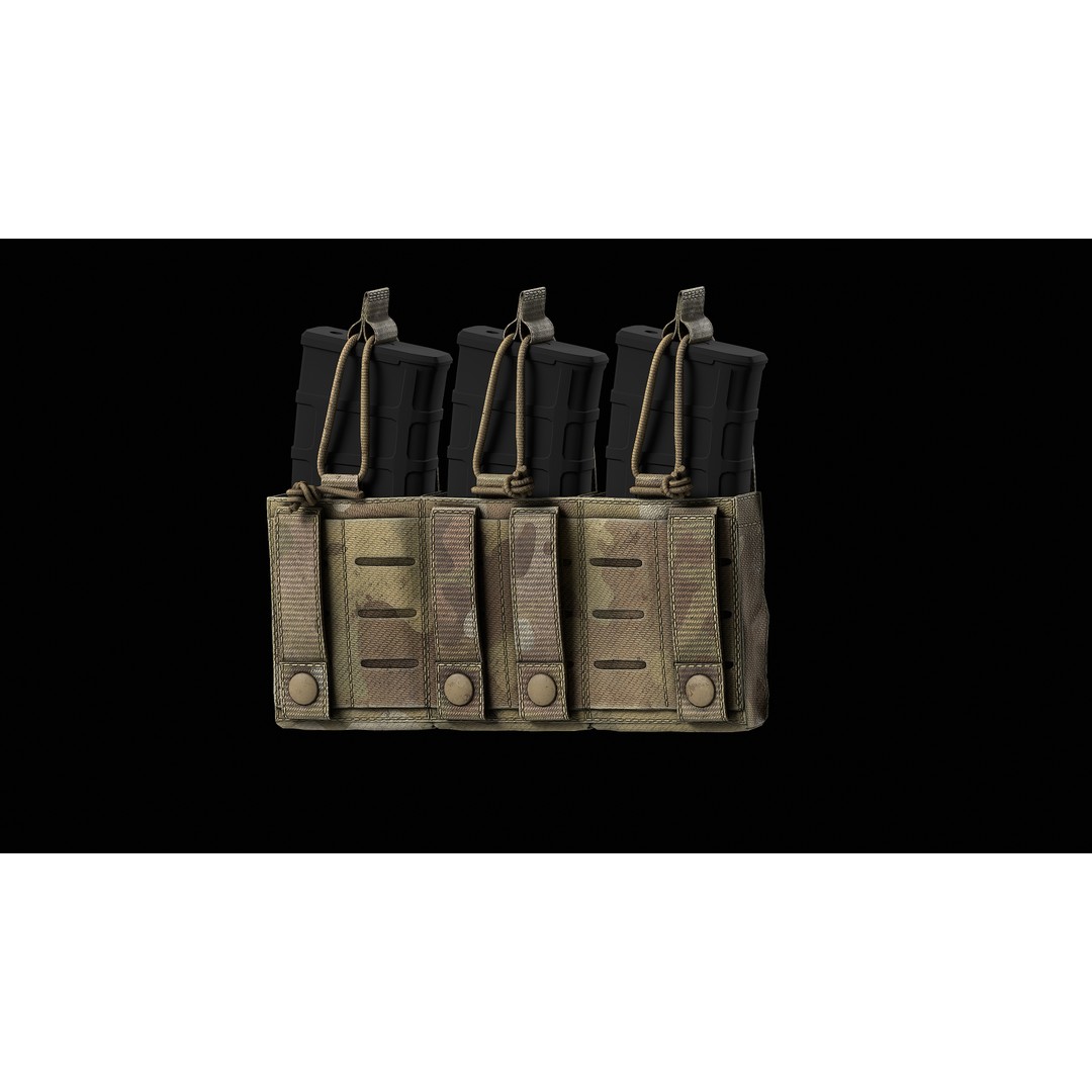 Condor M4 Kangaroo Mag Pouch 3D Model – Low Poly Game-Ready FBX - View 13