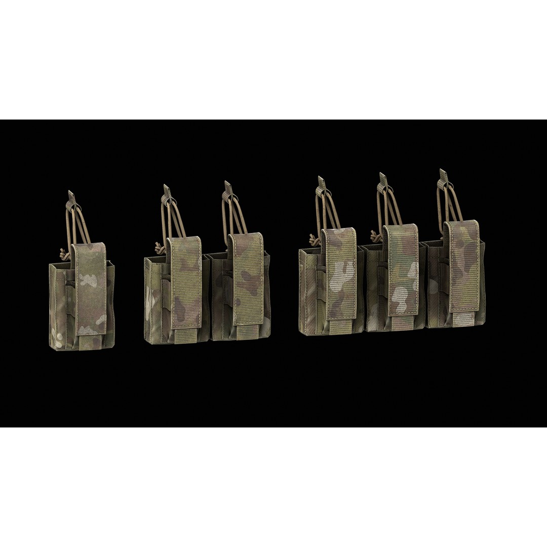 Condor M4 Kangaroo Mag Pouch 3D Model – Low Poly Game-Ready FBX - View 3