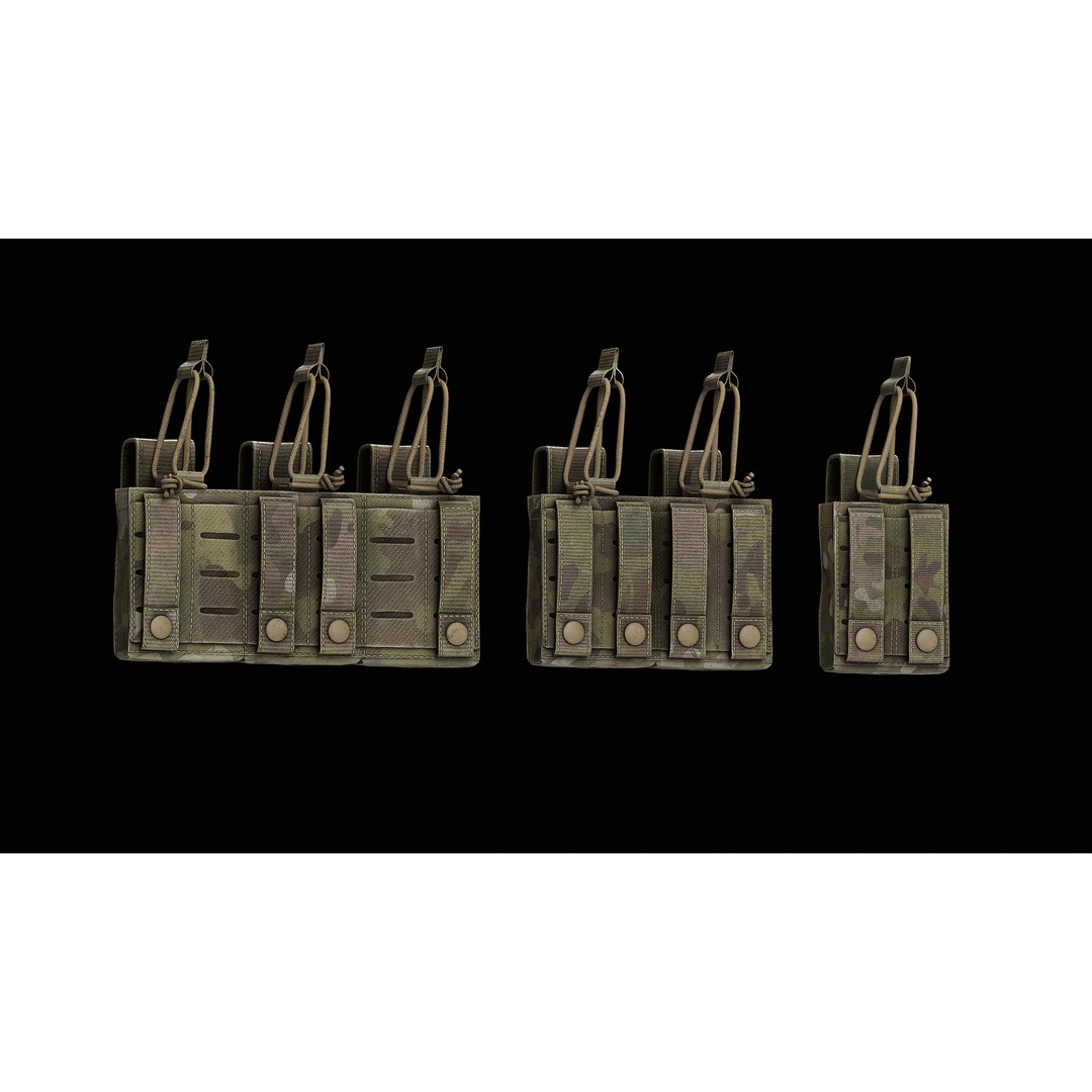 Condor M4 Kangaroo Mag Pouch 3D Model – Low Poly Game-Ready FBX - View 5