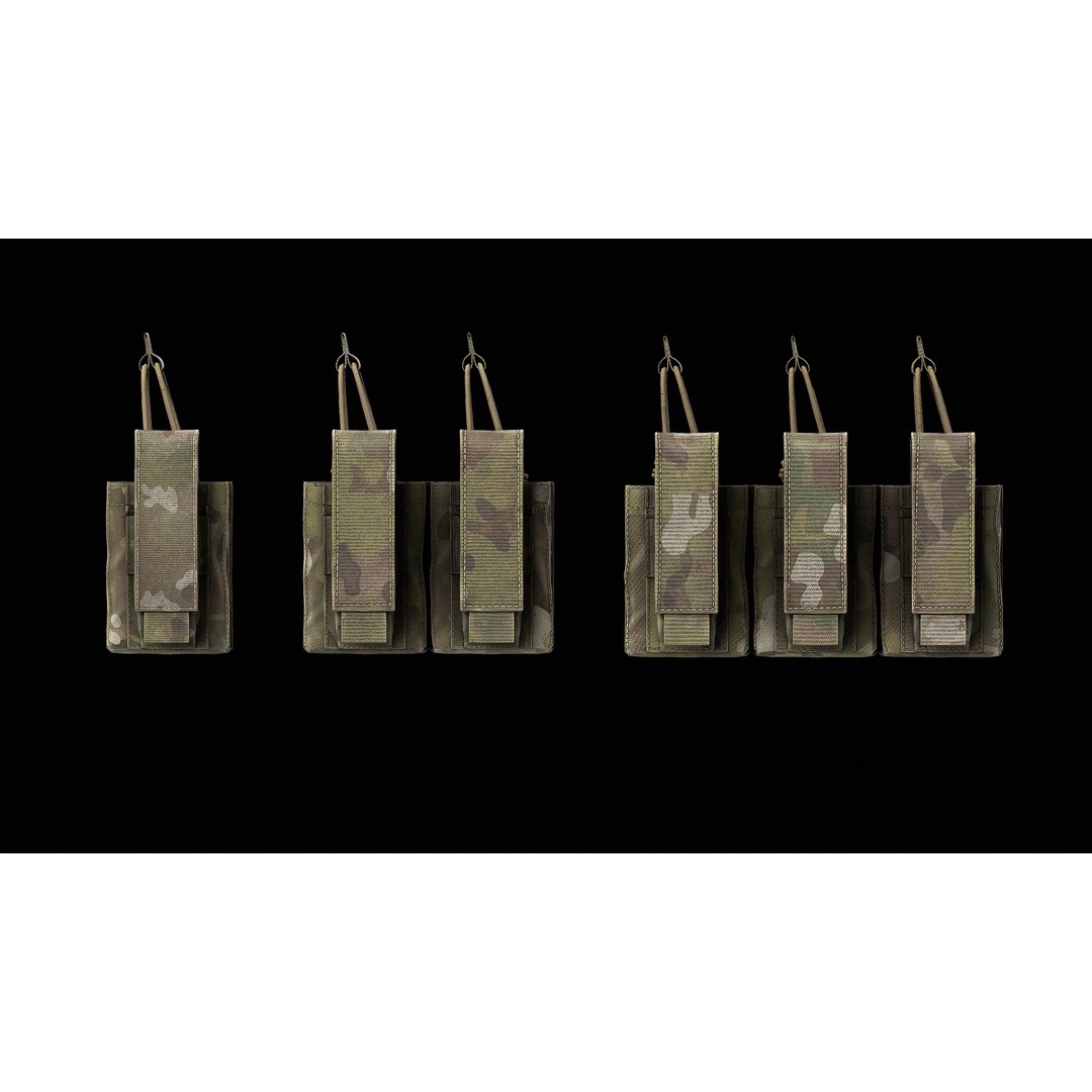 Condor M4 Kangaroo Mag Pouch 3D Model – Low Poly Game-Ready FBX - View 6