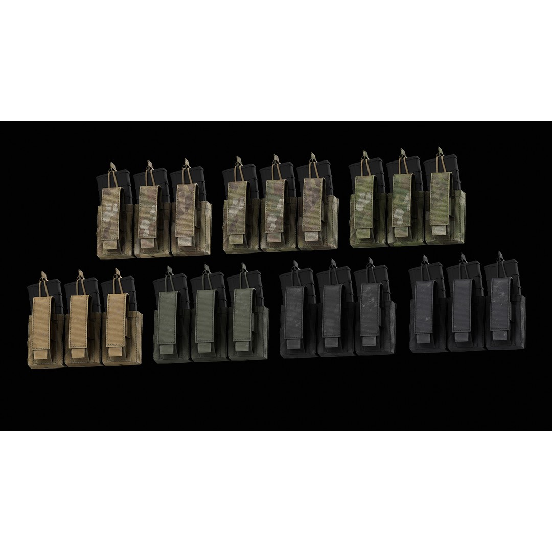 Condor M4 Kangaroo Mag Pouch 3D Model – Low Poly Game-Ready FBX - View 9