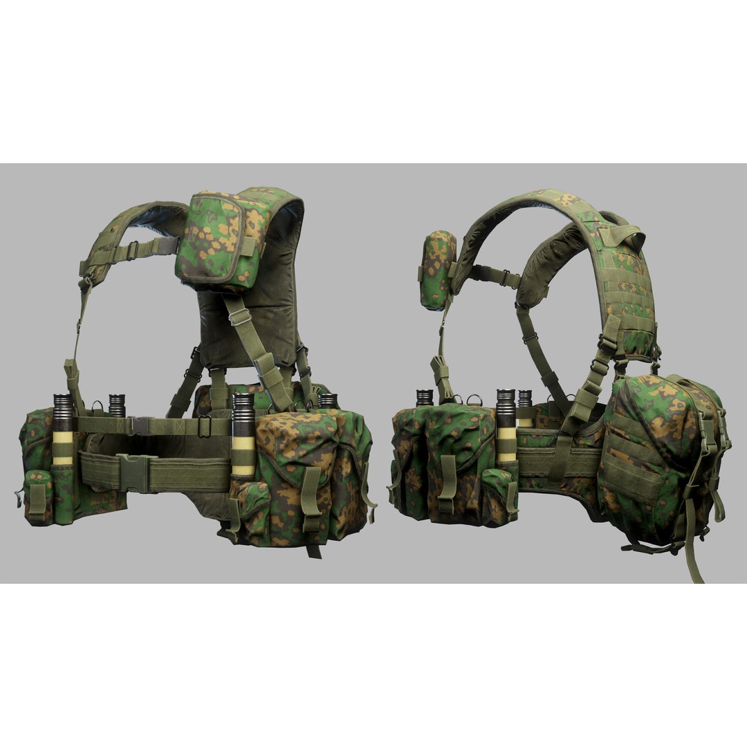 Tactical Vest 3D Model – Low Poly Game-Ready Asset, FBX, OBJ - View 10