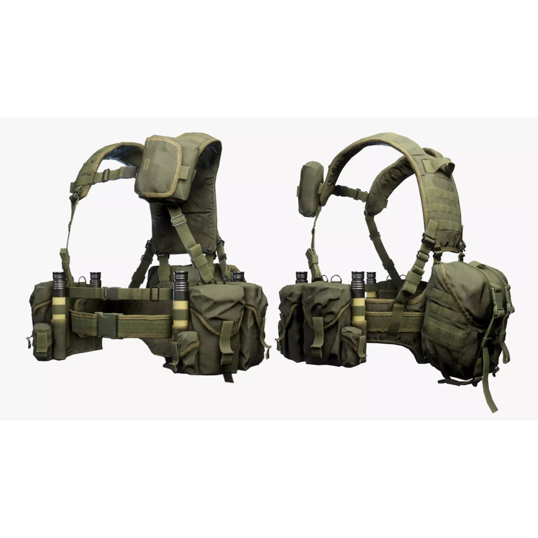 Tactical Vest 3D Model – Low Poly Game-Ready Asset, FBX, OBJ - View 2