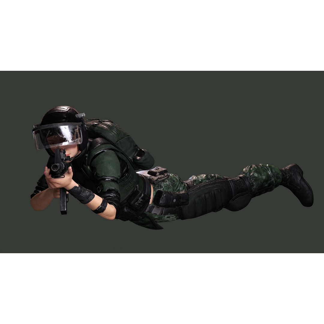 Noi 3D Model – Low Poly Female Character, Game Ready, Rigged - View 12