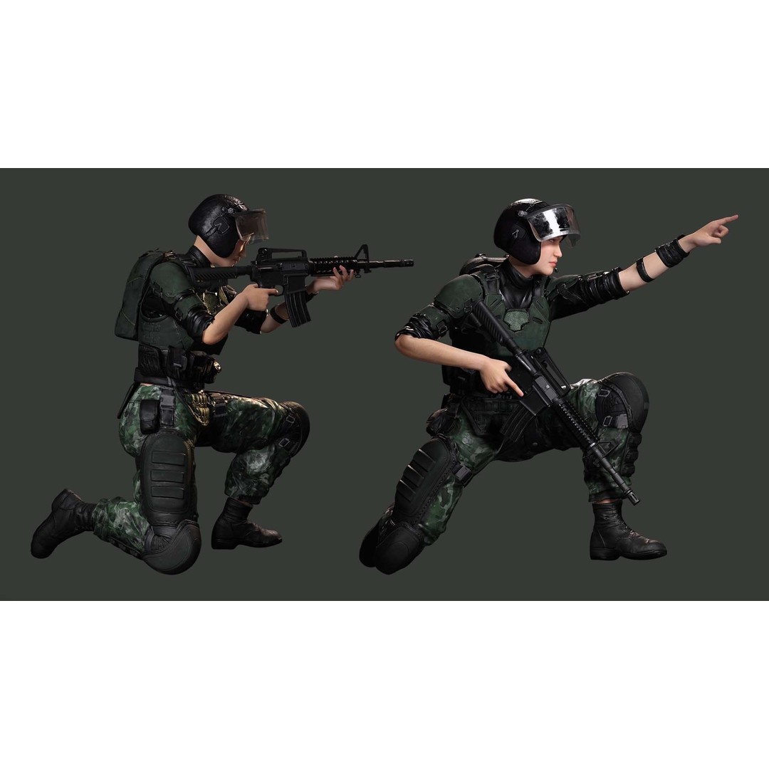 Noi 3D Model – Low Poly Female Character, Game Ready, Rigged - View 13