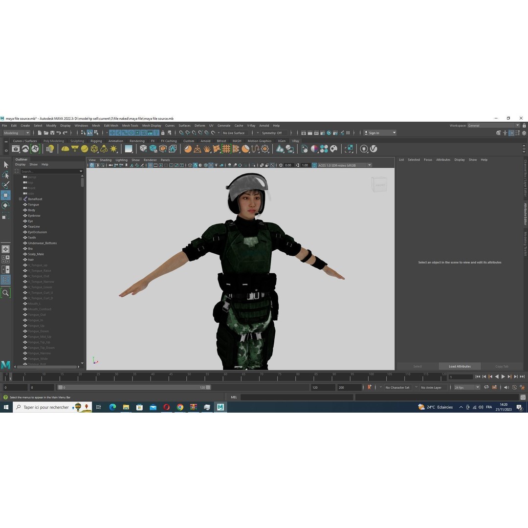 Noi 3D Model – Low Poly Female Character, Game Ready, Rigged - View 39