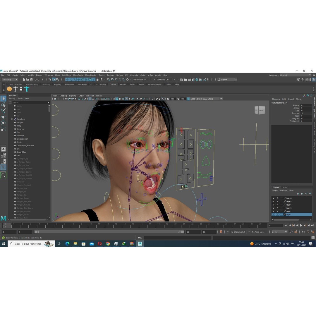 Noi 3D Model – Low Poly Female Character, Game Ready, Rigged - View 41