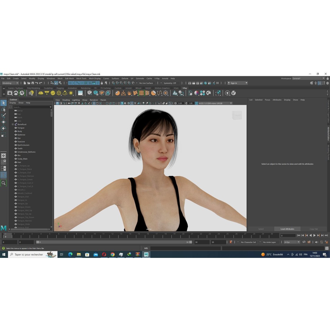 Noi 3D Model – Low Poly Female Character, Game Ready, Rigged - View 42