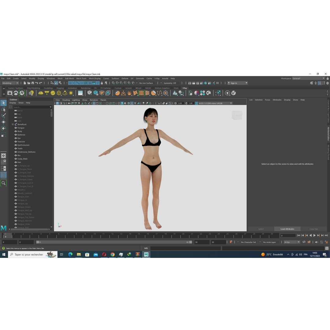 Noi 3D Model – Low Poly Female Character, Game Ready, Rigged - View 43