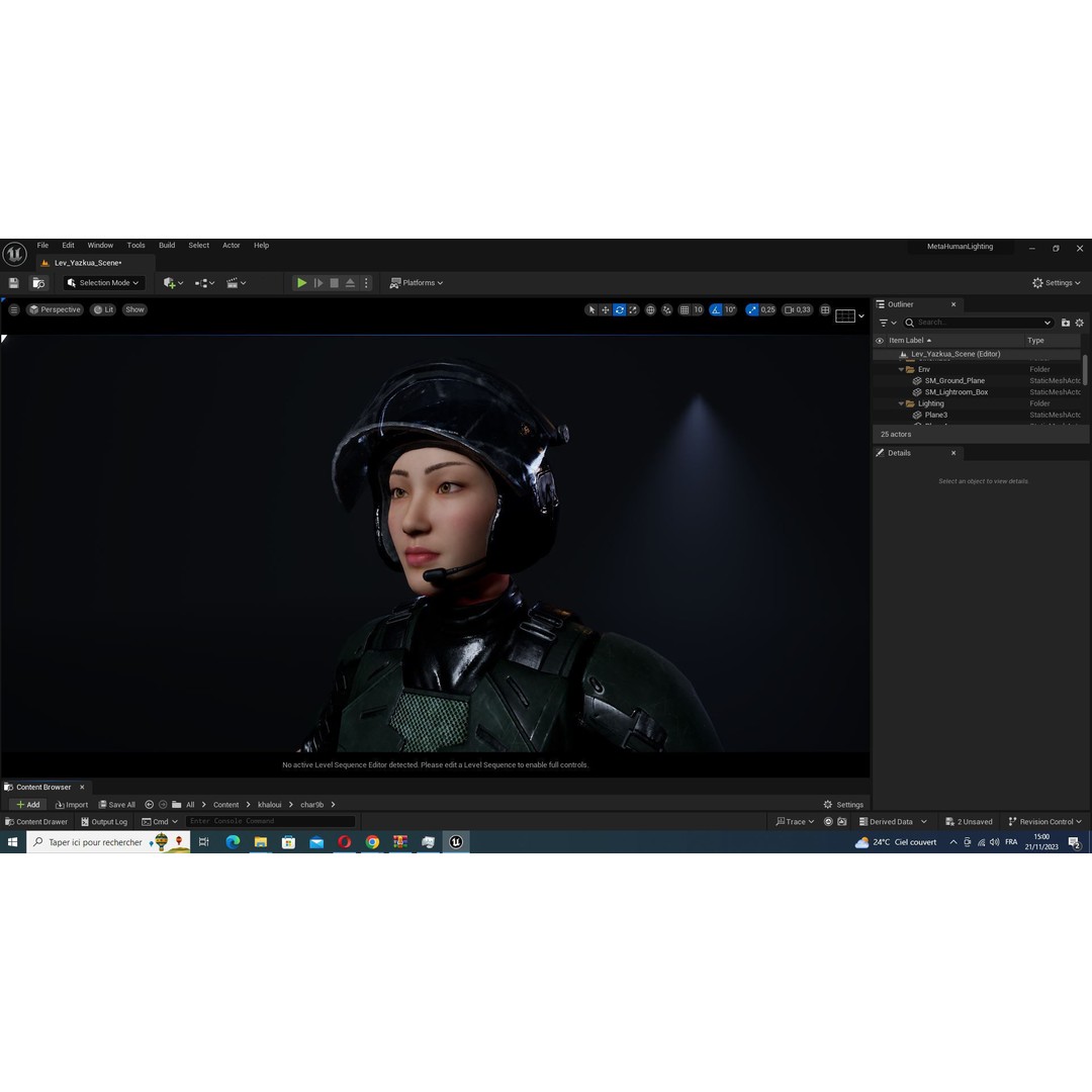 Noi 3D Model – Low Poly Female Character, Game Ready, Rigged - View 44
