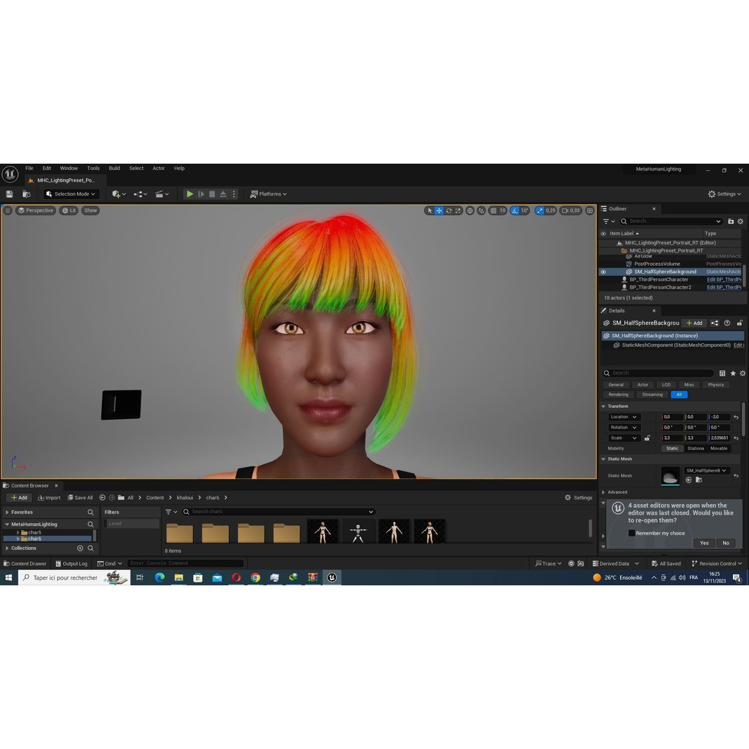 Noi 3D Model – Low Poly Female Character, Game Ready, Rigged - View 59