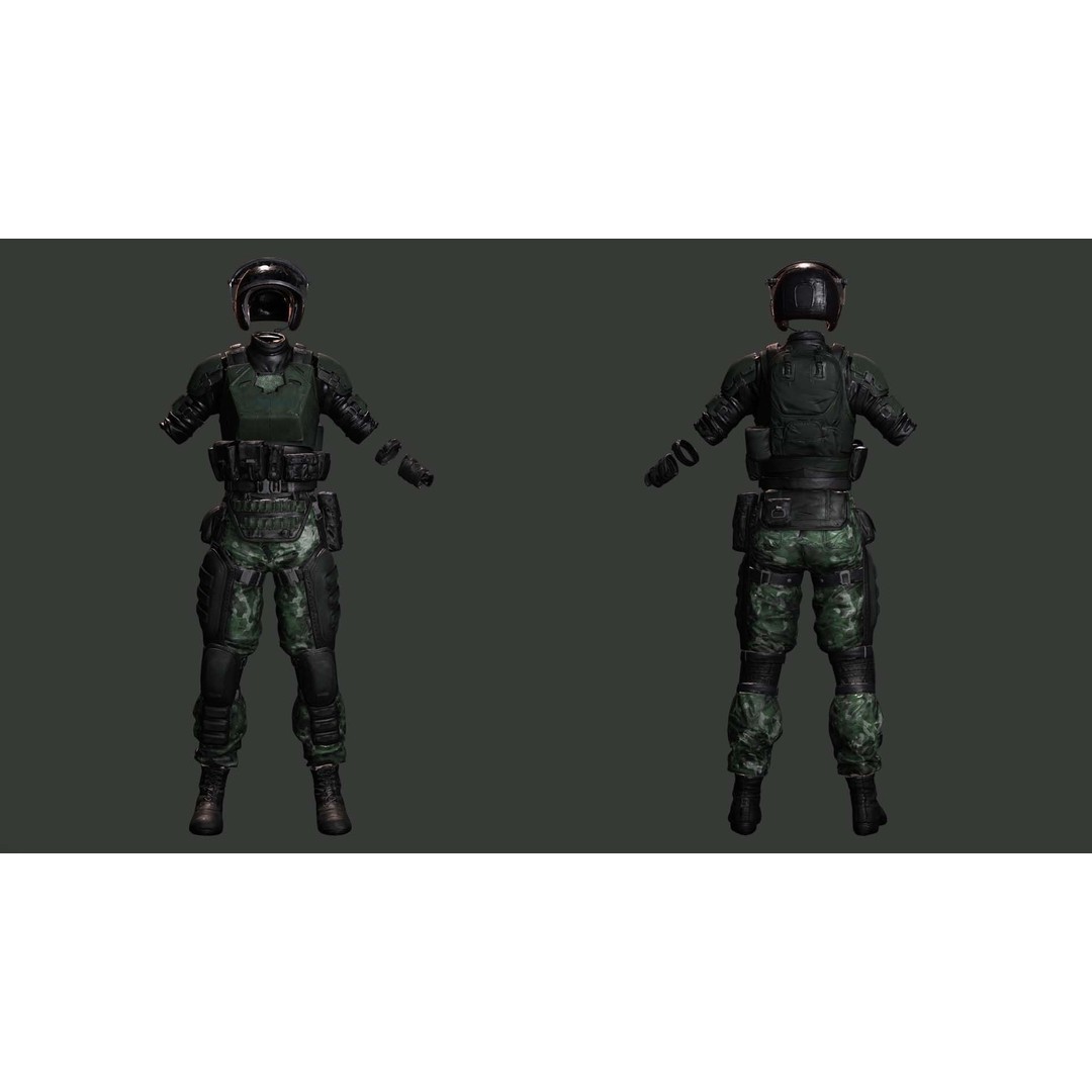Noi 3D Model – Low Poly Female Character, Game Ready, Rigged - View 7