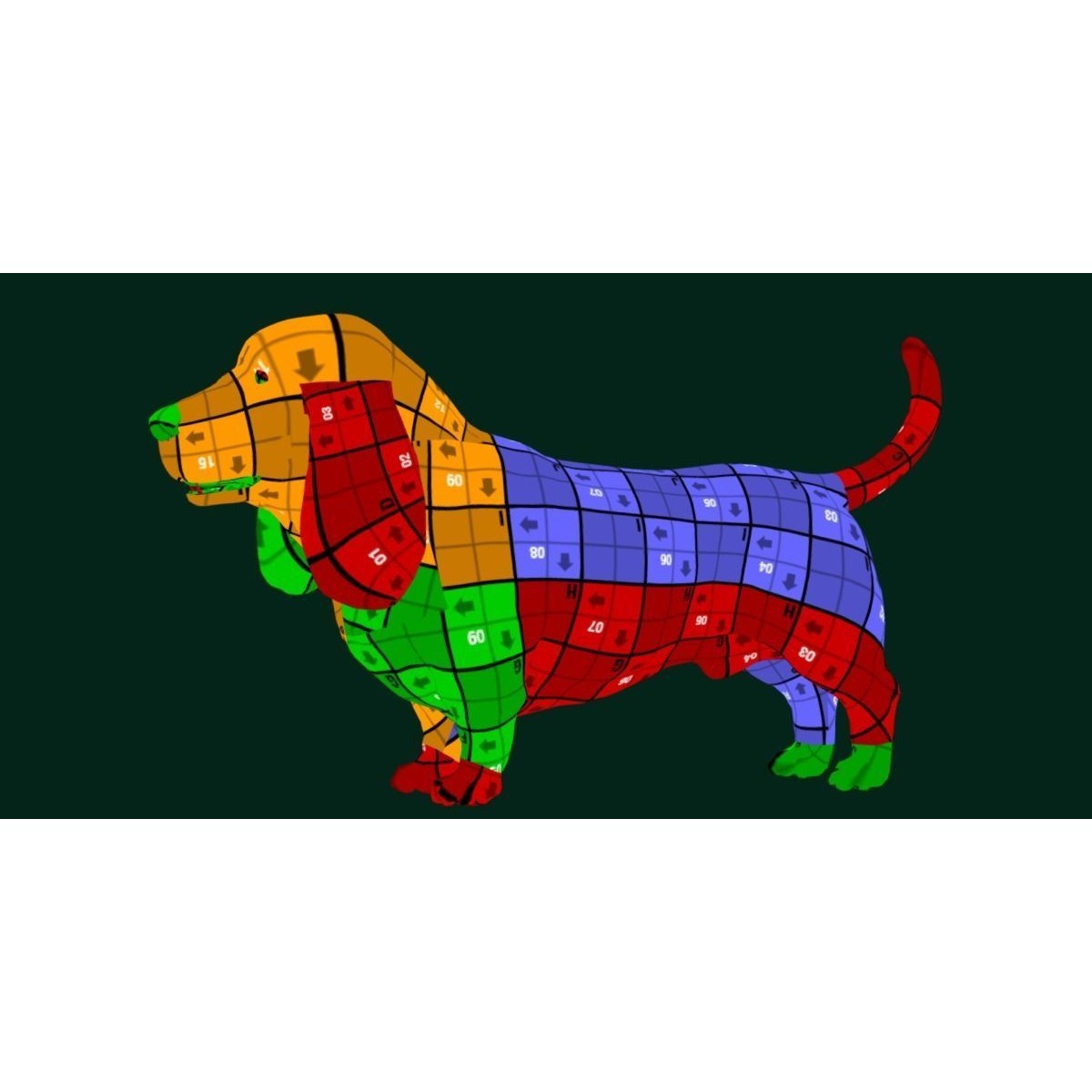 Basset Hound - Game-Ready 3D Model - View 11