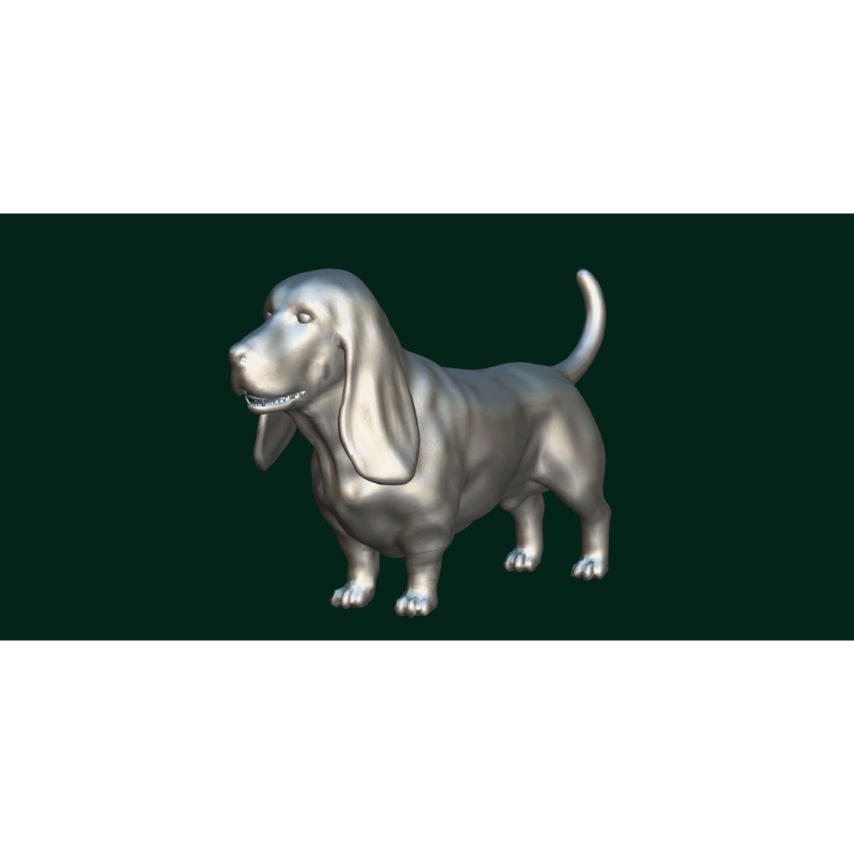 Basset Hound - Game-Ready 3D Model - View 6